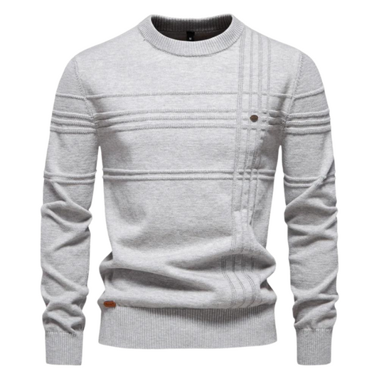 Beeckhoven™ | Pull en Coton pour Homme avec Design Rayé — 1
