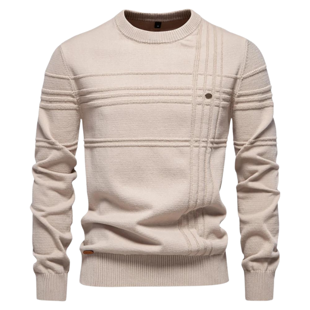 Beeckhoven™ | Pull en Coton pour Homme avec Design Rayé — 2