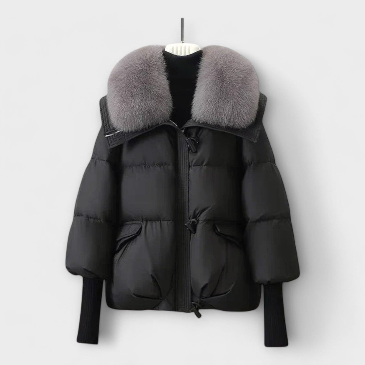 Lucyna – Elegant Jacket with Faux Fur — 1