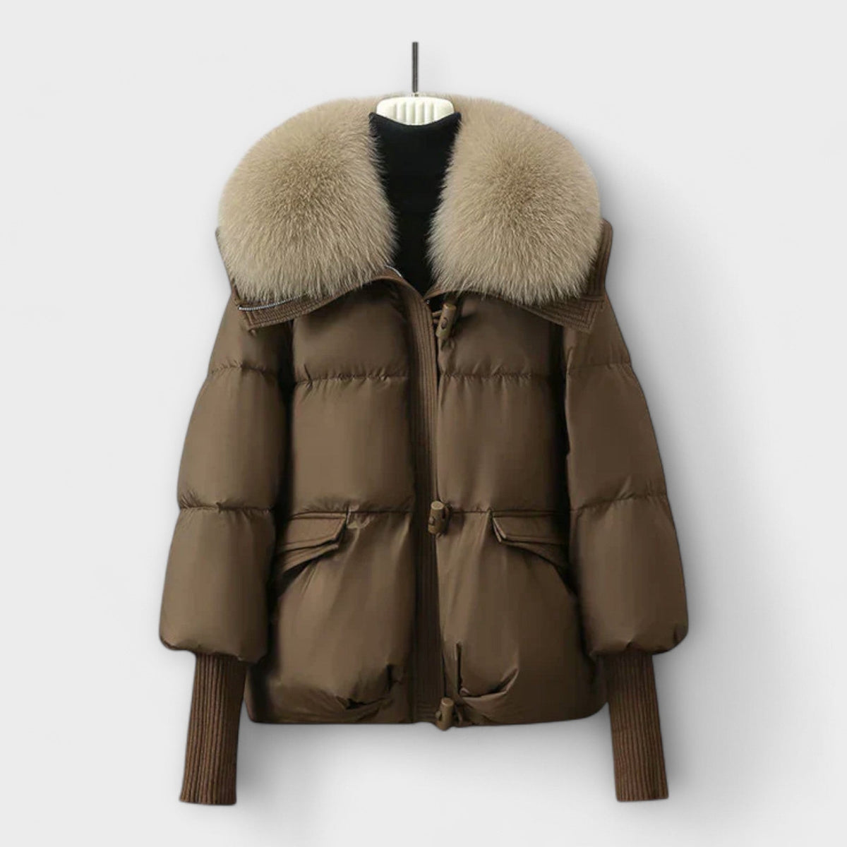 Lucyna – Elegant Jacket with Faux Fur — 4