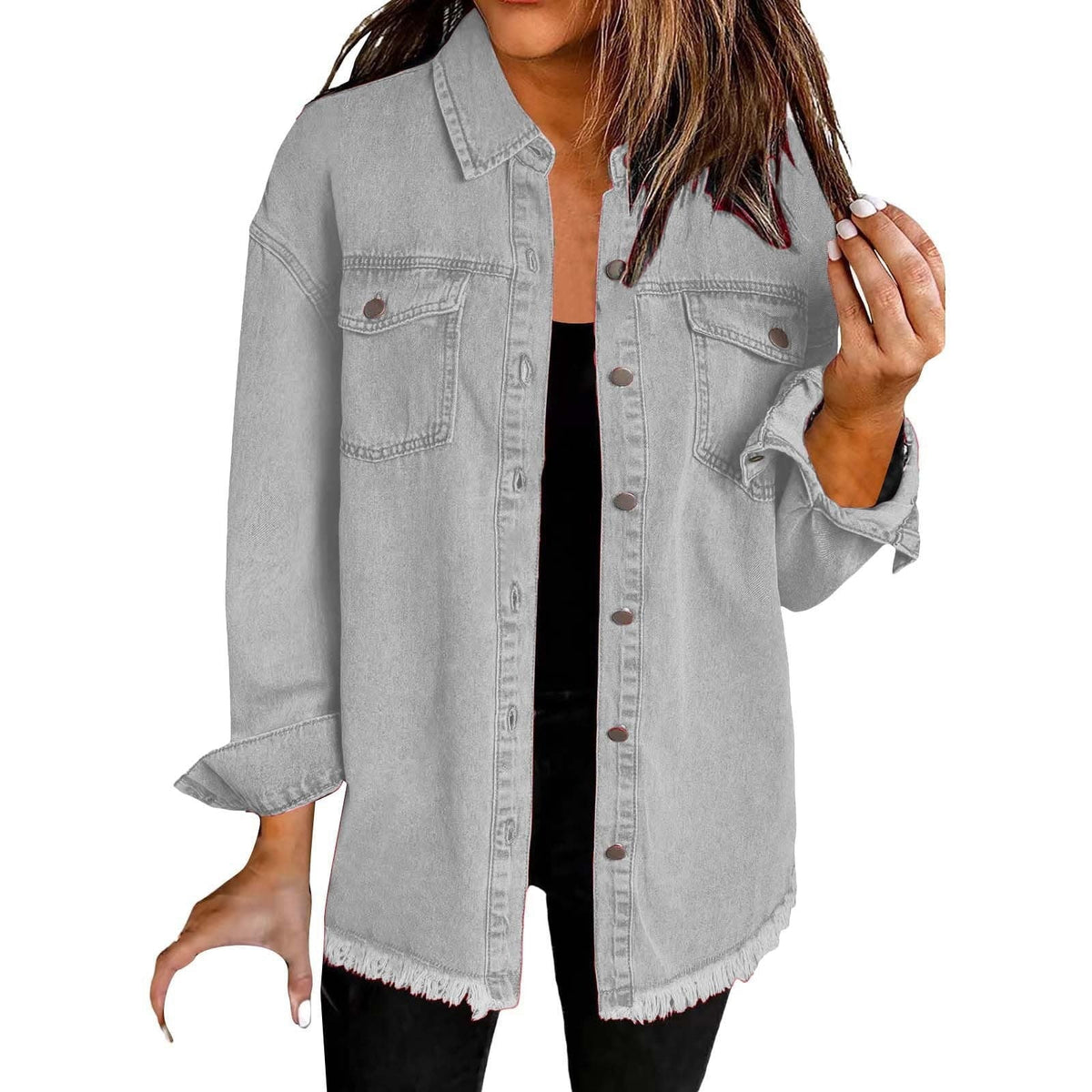 Eleanor - Casual Layering Denim Jacket — 14