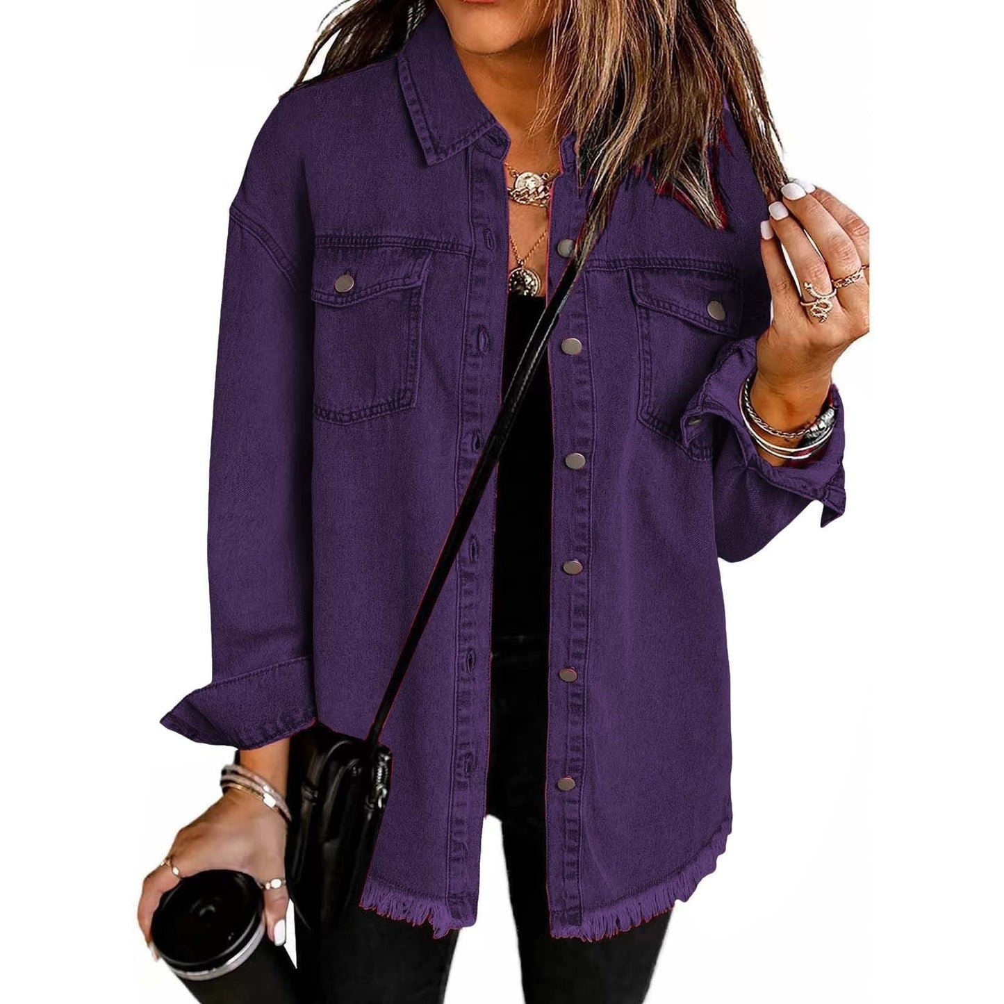 Eleanor - Casual Layering Denim Jacket — 12
