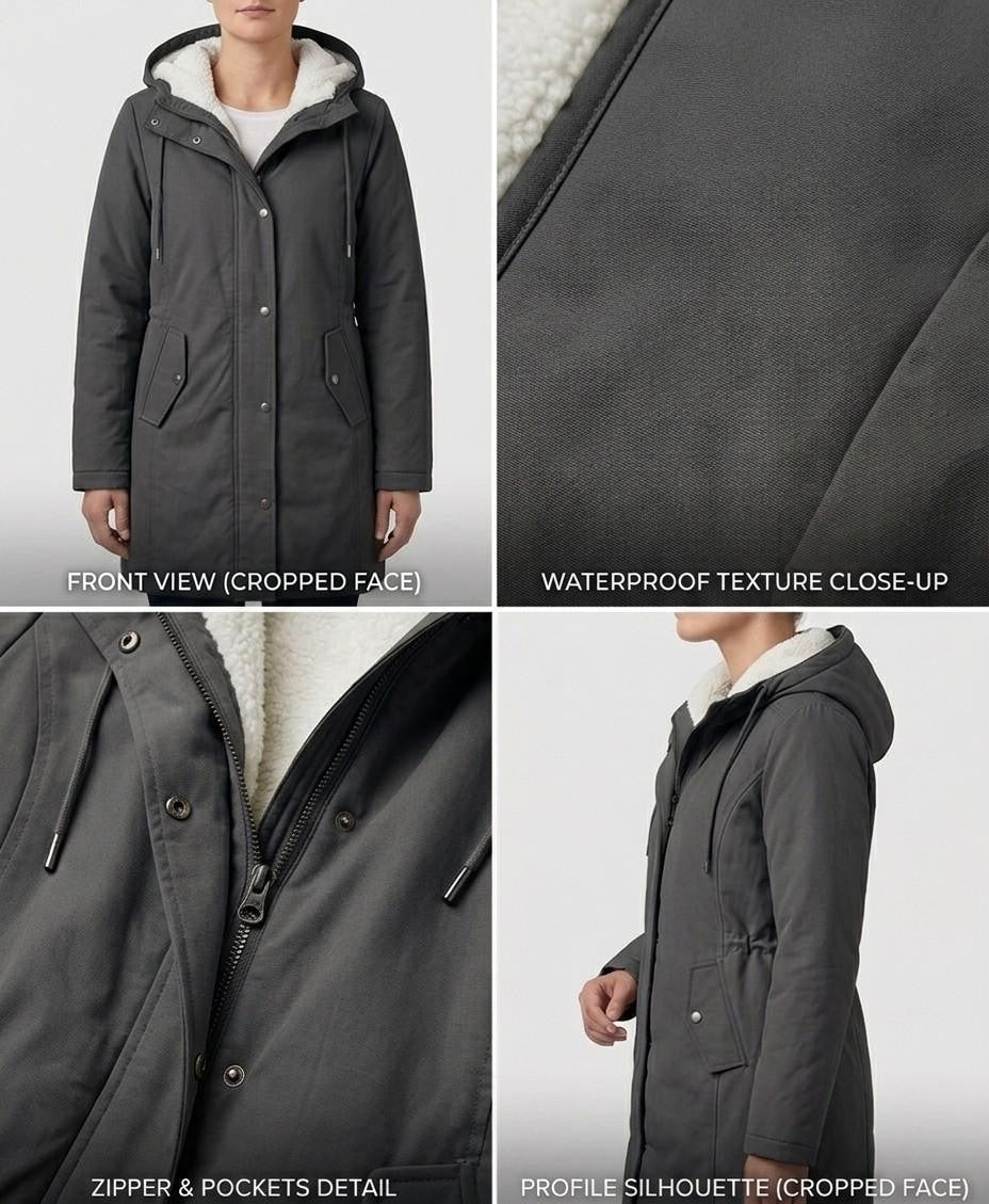 MOREAU LYON | PARKA D'HIVER DOUBLÉE EN POLAIRE POUR FEMMES — 13