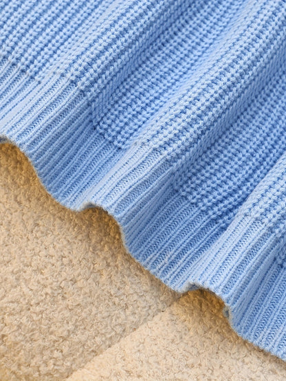 Pull confortable pour femme - Manches longues, col ras du cou, boutonnage sur le devant, couleur unie, coupe ample, convient pour une tenue décontractée automne/hiver, pull décontracté pour femme — 10