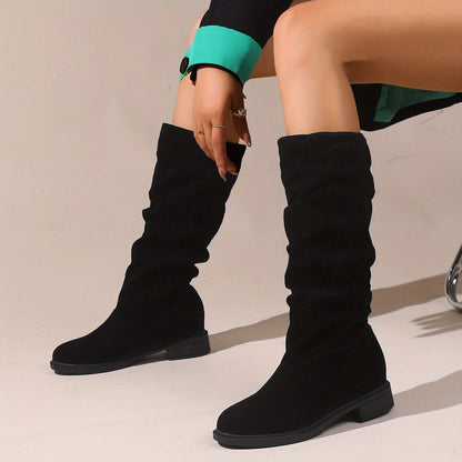 Chaussures élégantes pour femmes, chaussures de dame élégantes, bottes tendance pour femmes | Style classique noir, talon moyen, fermeture, à porter en toute saison — 13