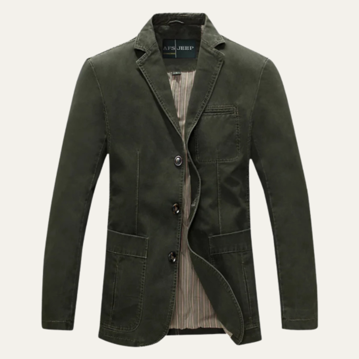 Le Blazer en Coton Léger Ajusté pour Hommes Siracusa — 1