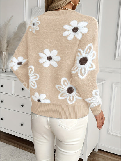 Pull à motif floral pour femmes — 5