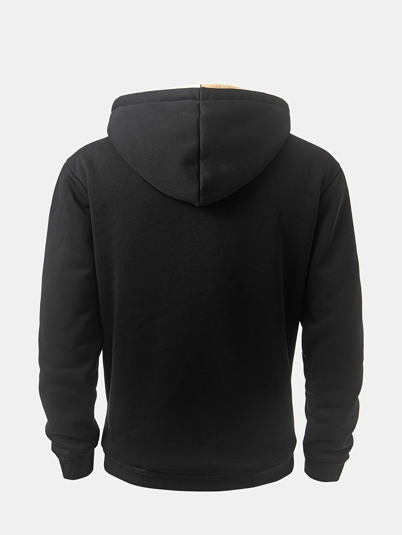 Vêtement d'extérieur pour homme, sweat à capuche zippé pour l'automne/hiver. Veste de sport décontractée pour homme — 2