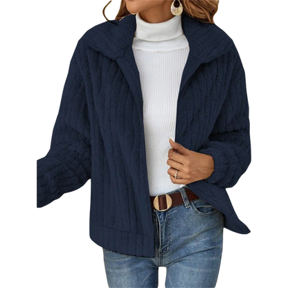 Jeanette | Veste Oversize Décontractée à Col Chemise pour Femme