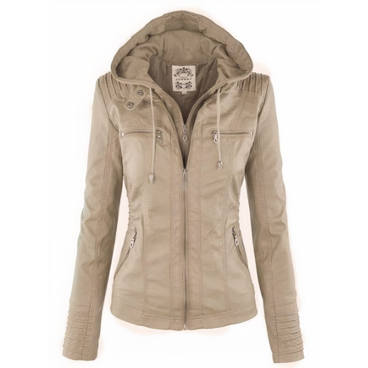 Blanca | Veste biker pour femme avec capuche amovible — 3