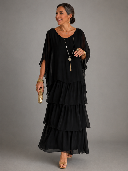 MOREAU LYON | ROBE MAXI EN CHIFFON SUPERPOSÉE POUR FEMMES — 3