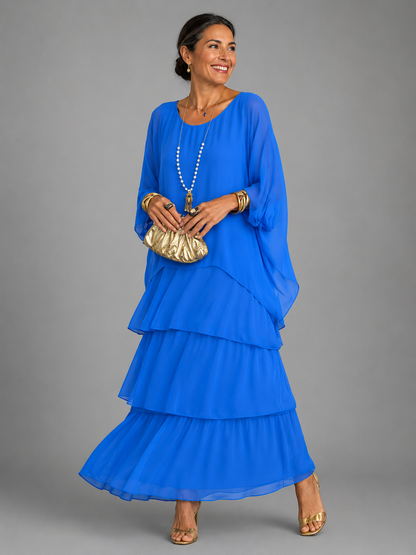 MOREAU LYON | ROBE MAXI EN CHIFFON SUPERPOSÉE POUR FEMMES — 6