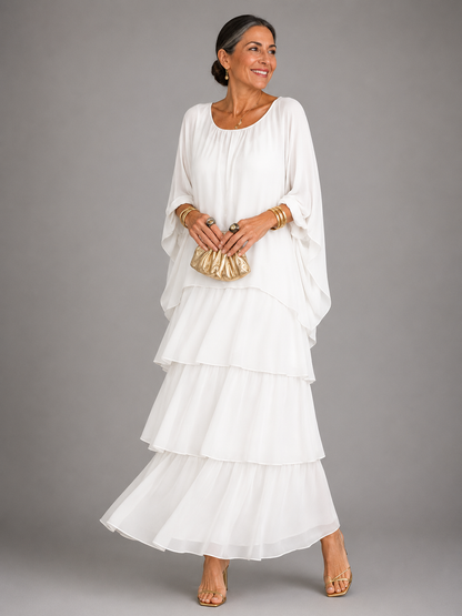 MOREAU LYON | ROBE MAXI EN CHIFFON SUPERPOSÉE POUR FEMMES — 7