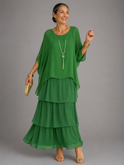 MOREAU LYON | ROBE MAXI EN CHIFFON SUPERPOSÉE POUR FEMMES — 8