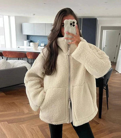 Daniela | Chaqueta polar oversize para mujer con tejido cálido — 1