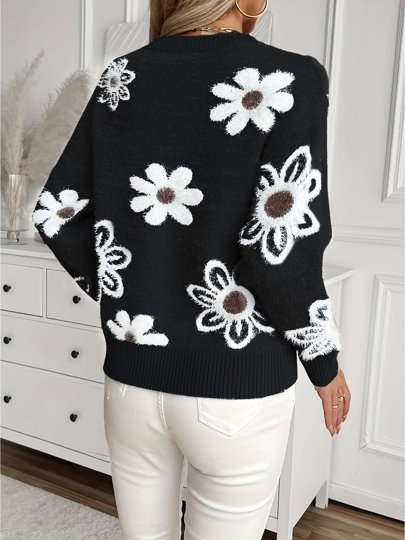 Pull à motif floral pour femmes — 6