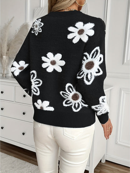 Pull à motif floral pour femmes — 6