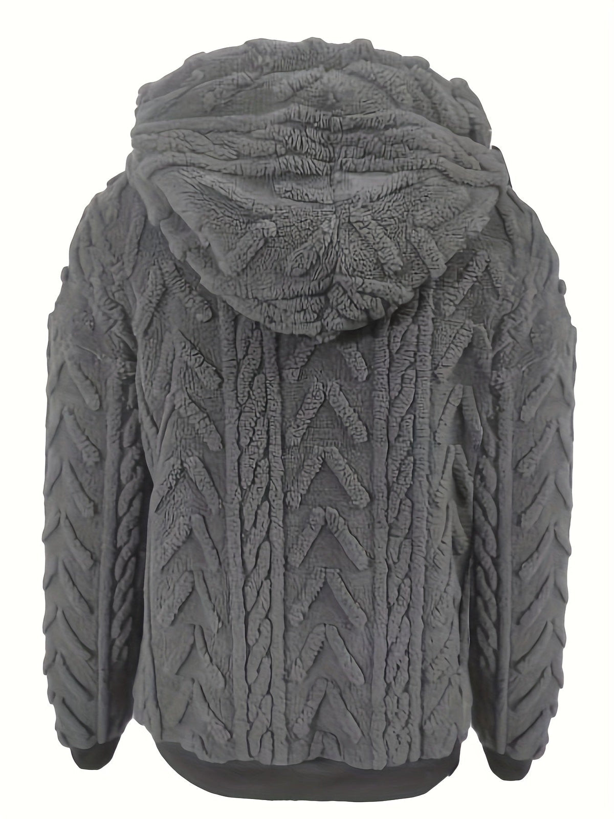 Sweat à capuche décontracté pour femme, nouvelle collection automne-hiver 2025, doublé polaire confortable, couleur unie — 9