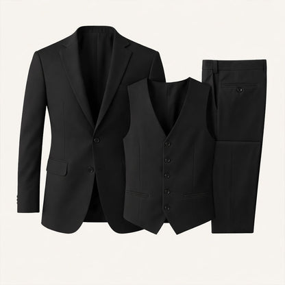 Le Costume Slim Fit 3 Pièces Silverwood pour Homme – Ensemble Élégant Blazer, Gilet & Pantalon — 3