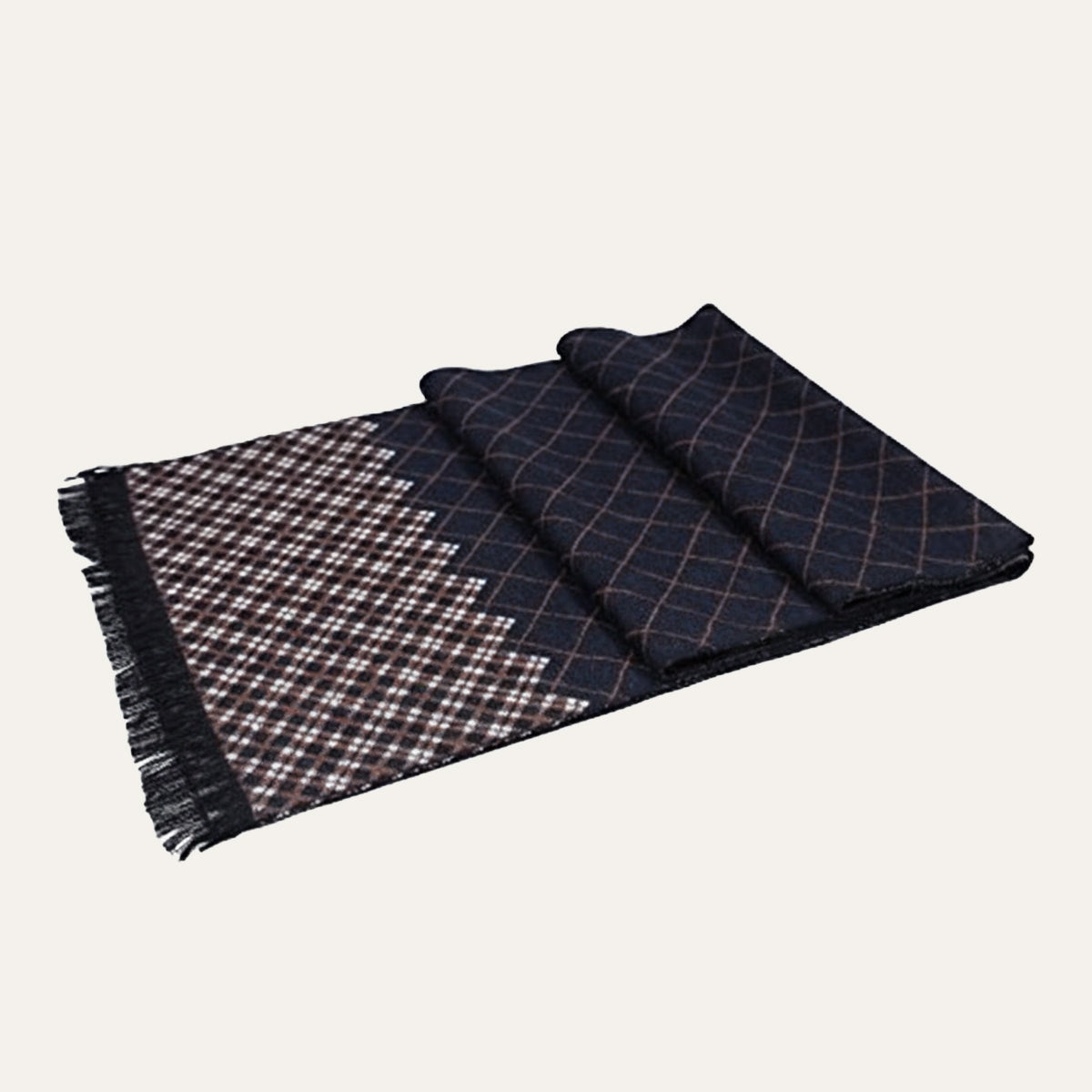 The Champs Élysées Cashmere Merino Scarf for Men - Black — 1