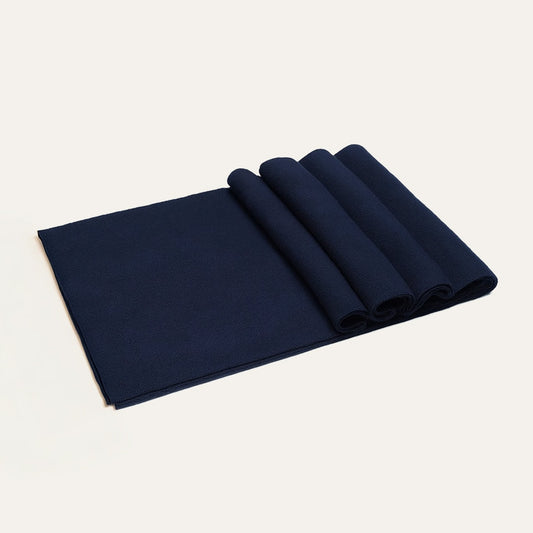 The Montmartre Cashmere Merino Scarf for Men - Navy Blue — 1