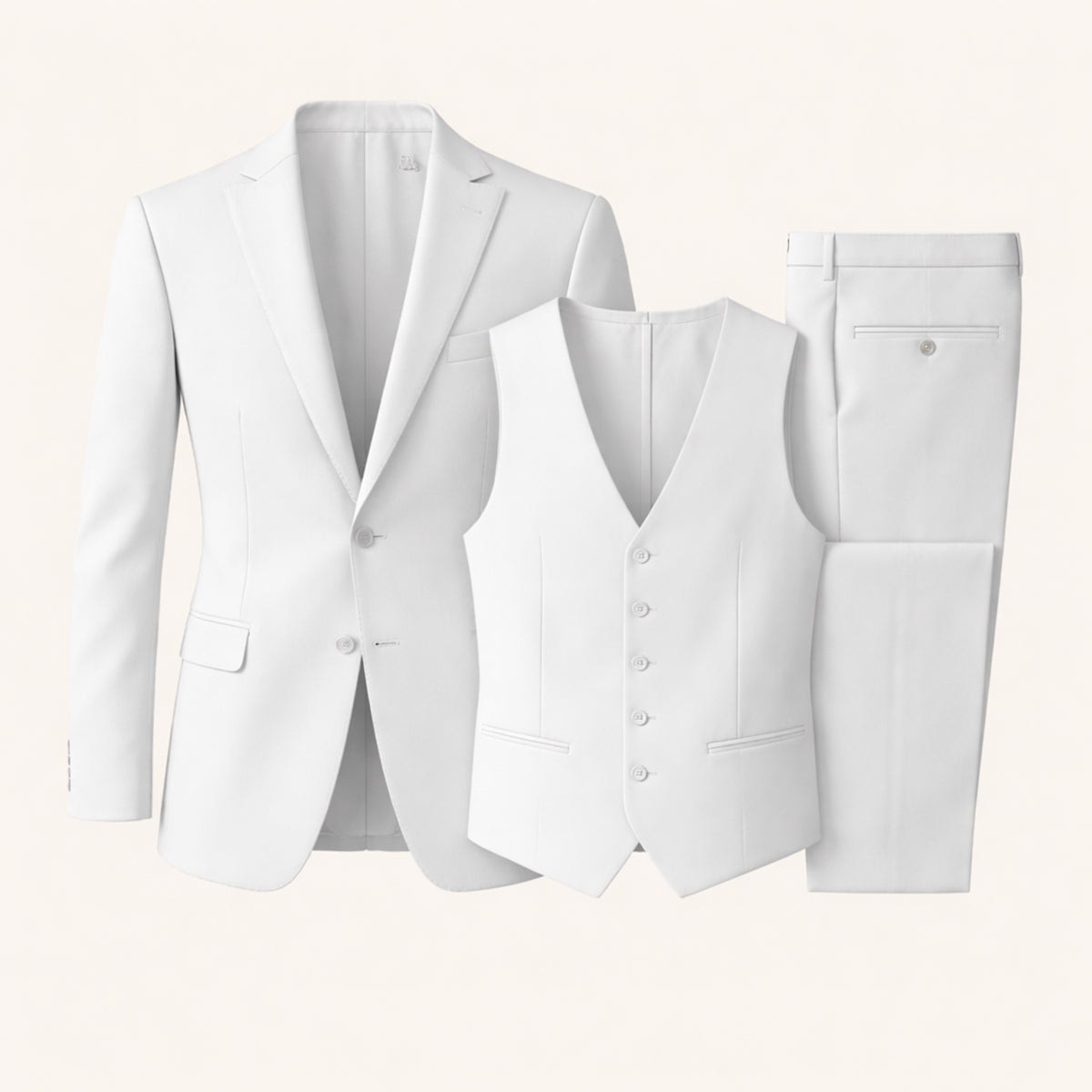 Le Costume Slim Fit 3 Pièces Silverwood pour Homme – Ensemble Élégant Blazer, Gilet & Pantalon — 1