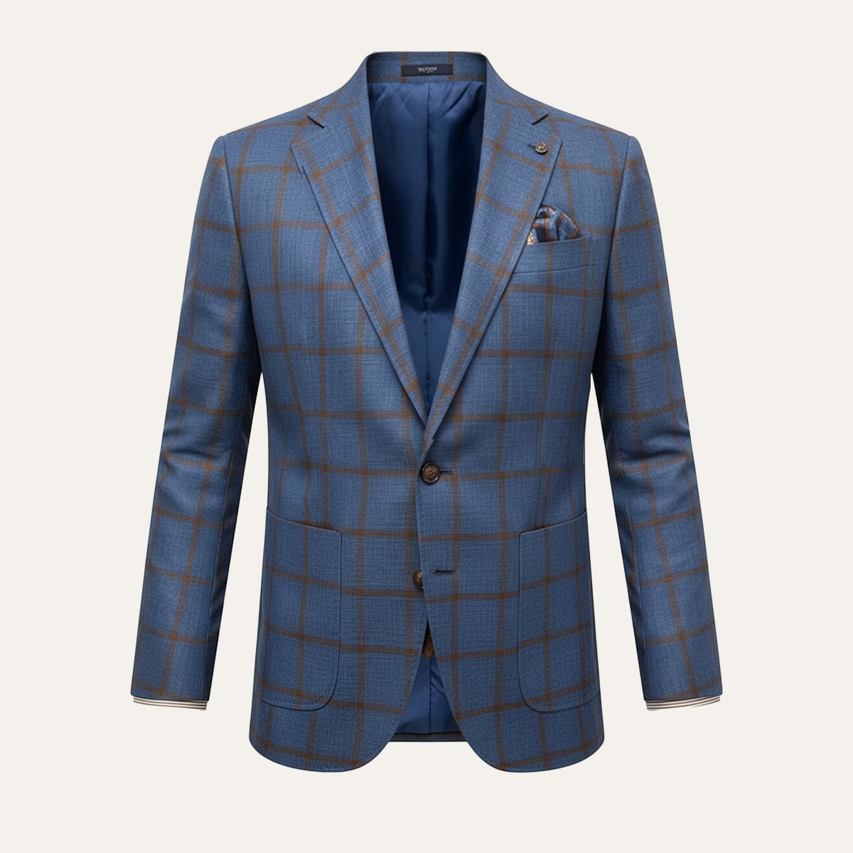 La Veste Blazer à Carreaux à Double Boutonnage Garda Porto pour Homme — 7