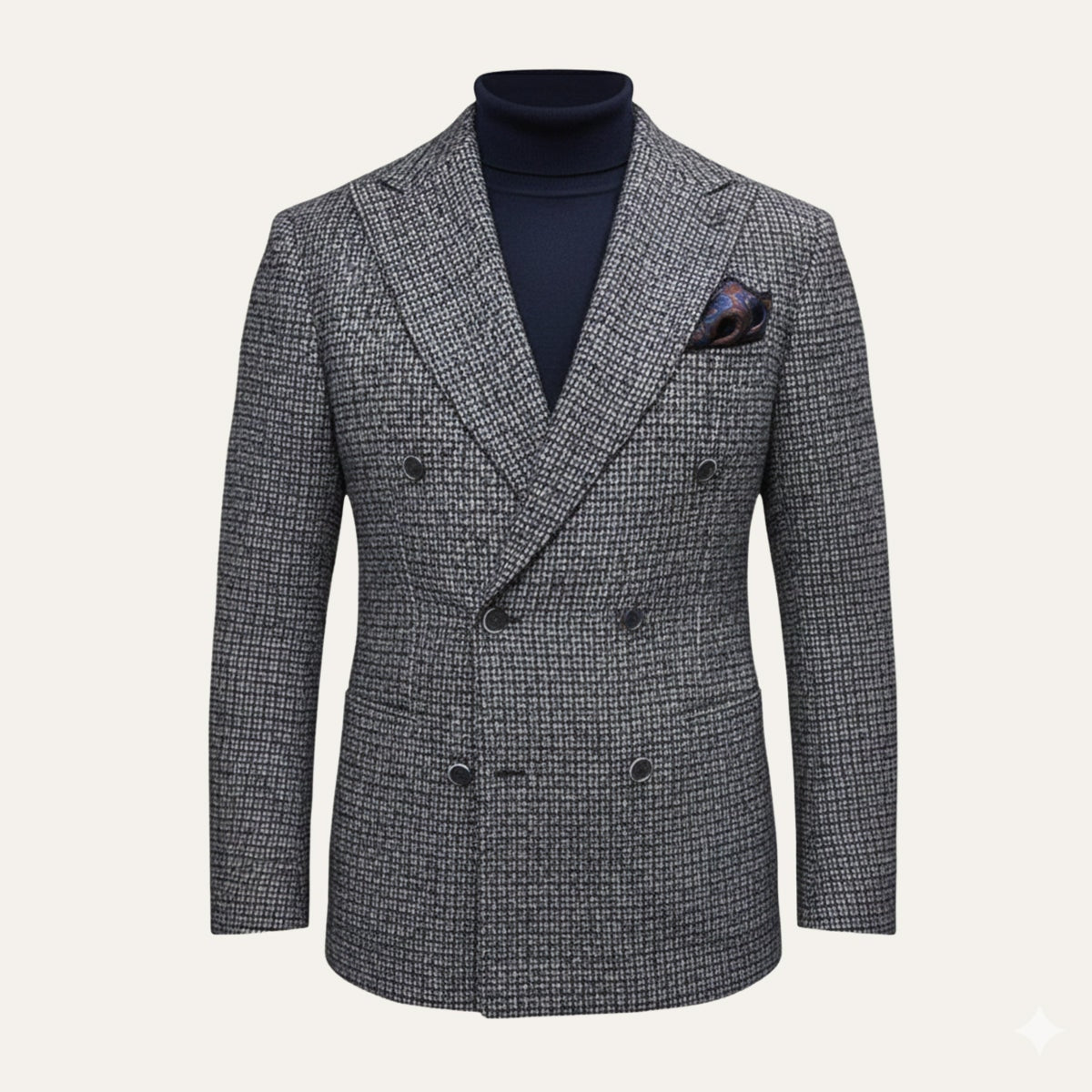 La Veste Blazer à Carreaux à Double Boutonnage Garda Porto pour Homme — 9
