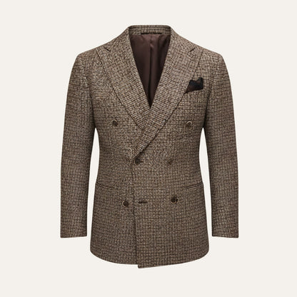 La Veste Blazer à Carreaux à Double Boutonnage Garda Porto pour Homme — 11