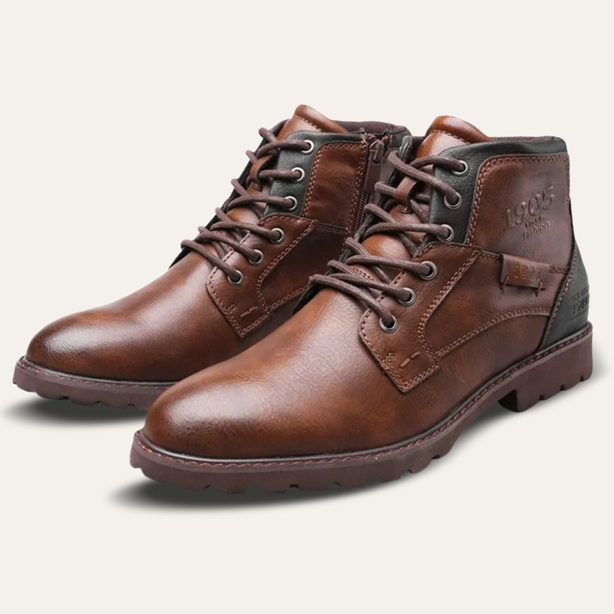 The Oakshade Men’s Military Combat Leather Boots — 1