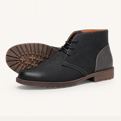 The Elderpine Men’s Elegant Vintage Smart Leather Boots — 12