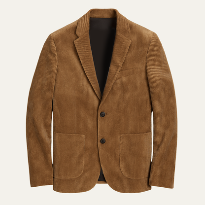 La Veste Blazer en Velours Côtelé Vintage Casual Slim Fit pour Hommes de Livorno — 1