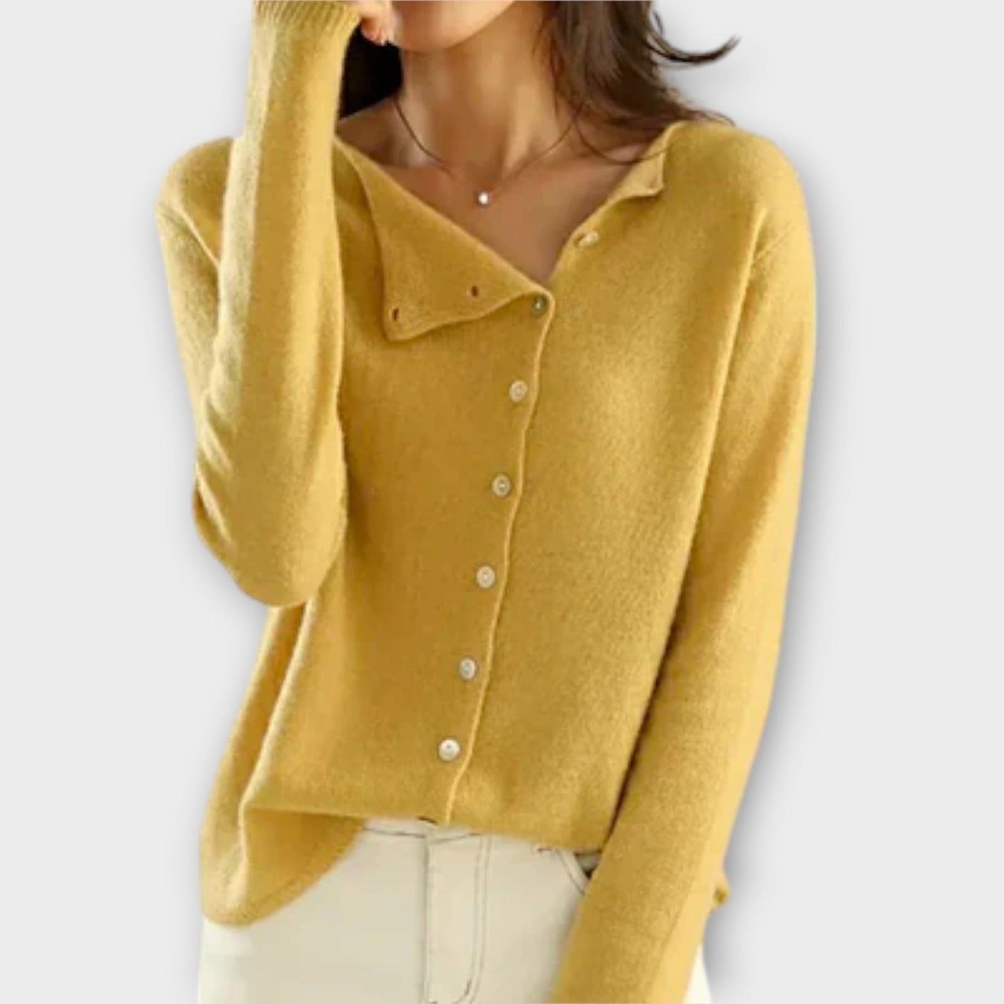 Paige | Cardigan Tricot à Boutons et Manches Longues pour Femme