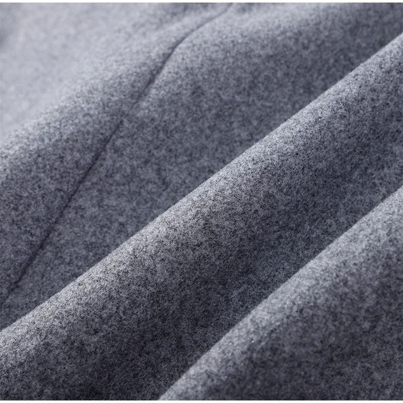 Manteau élégant femmes mélange de laine avec boutons – Vêtement d'hiver à col montant — 13