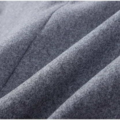 Manteau élégant femmes mélange de laine avec boutons – Vêtement d'hiver à col montant — 13