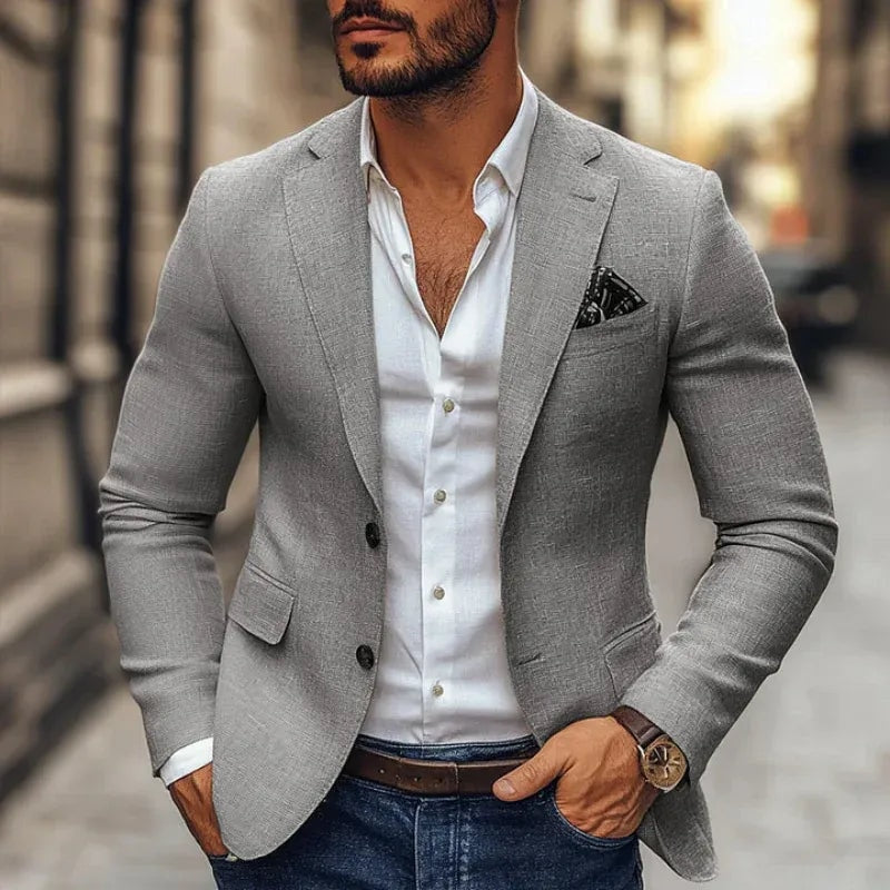 Le Blazer en Lin-Coton Windsor — Invité de Mariage Homme - Occasions Formelles — 6