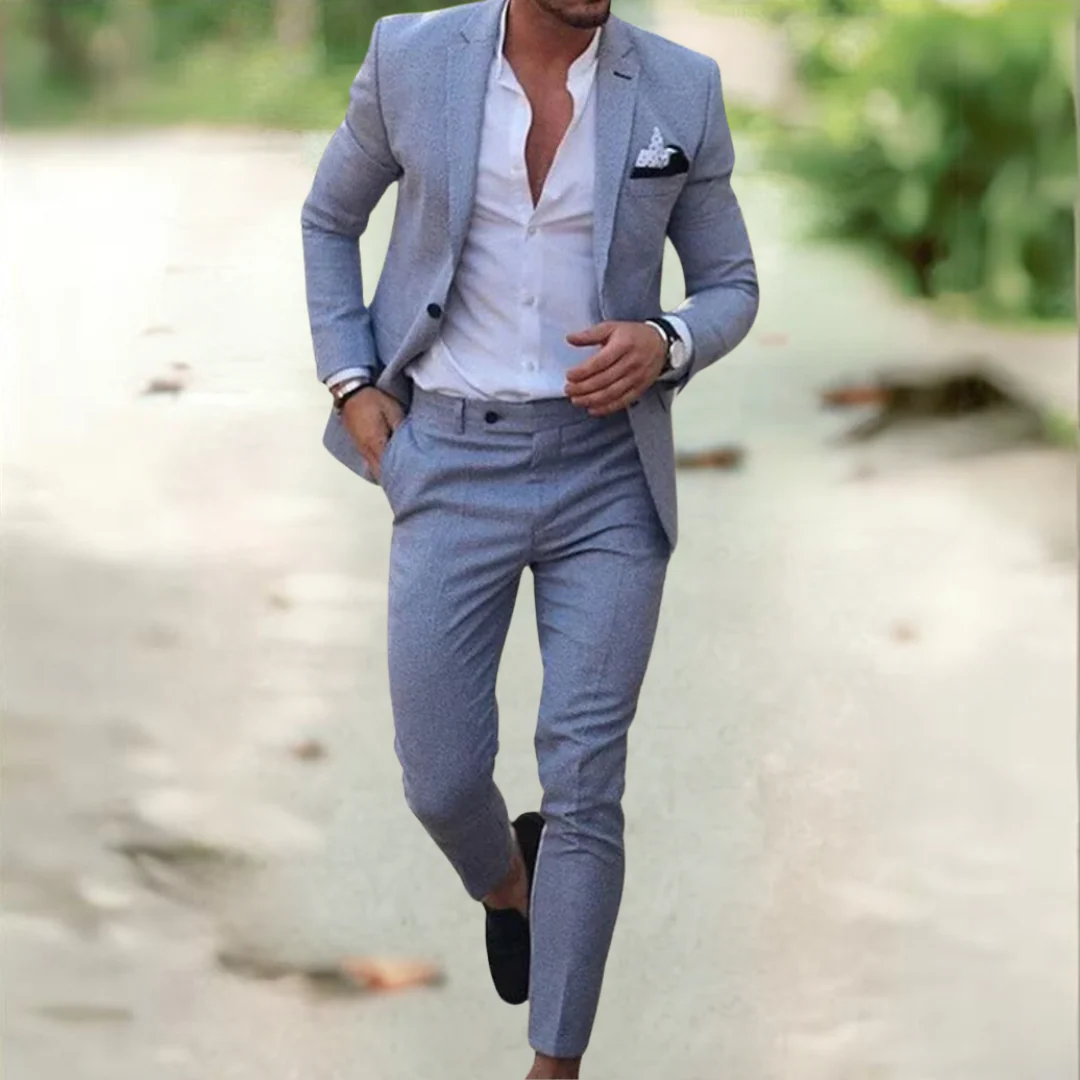 Le Costume de Mariage pour Invités Santorin en Lin — 10