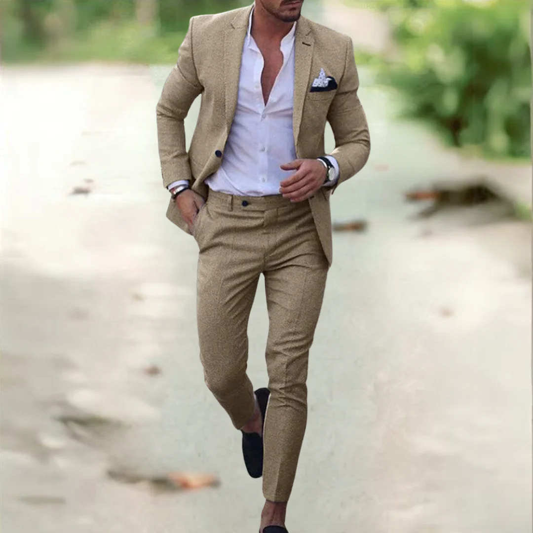 Le Costume de Mariage pour Invités Santorin en Lin — 12