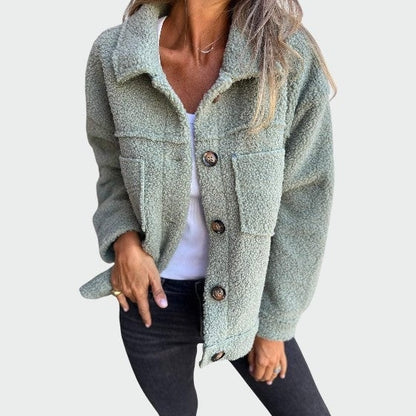 Olivia | Cardigan en Maille Boutonné à Manches Longues pour Femme