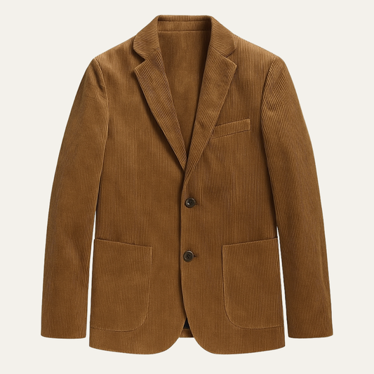 La Veste Blazer d'Affaires en Velours Côtelé Épais pour Hommes Lancaster — 1