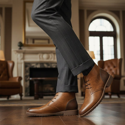 The Elderpine Men’s Elegant Vintage Smart Leather Boots — 5