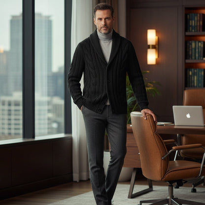 Le Cardigan Tricoté Kensington pour Hommes — 12