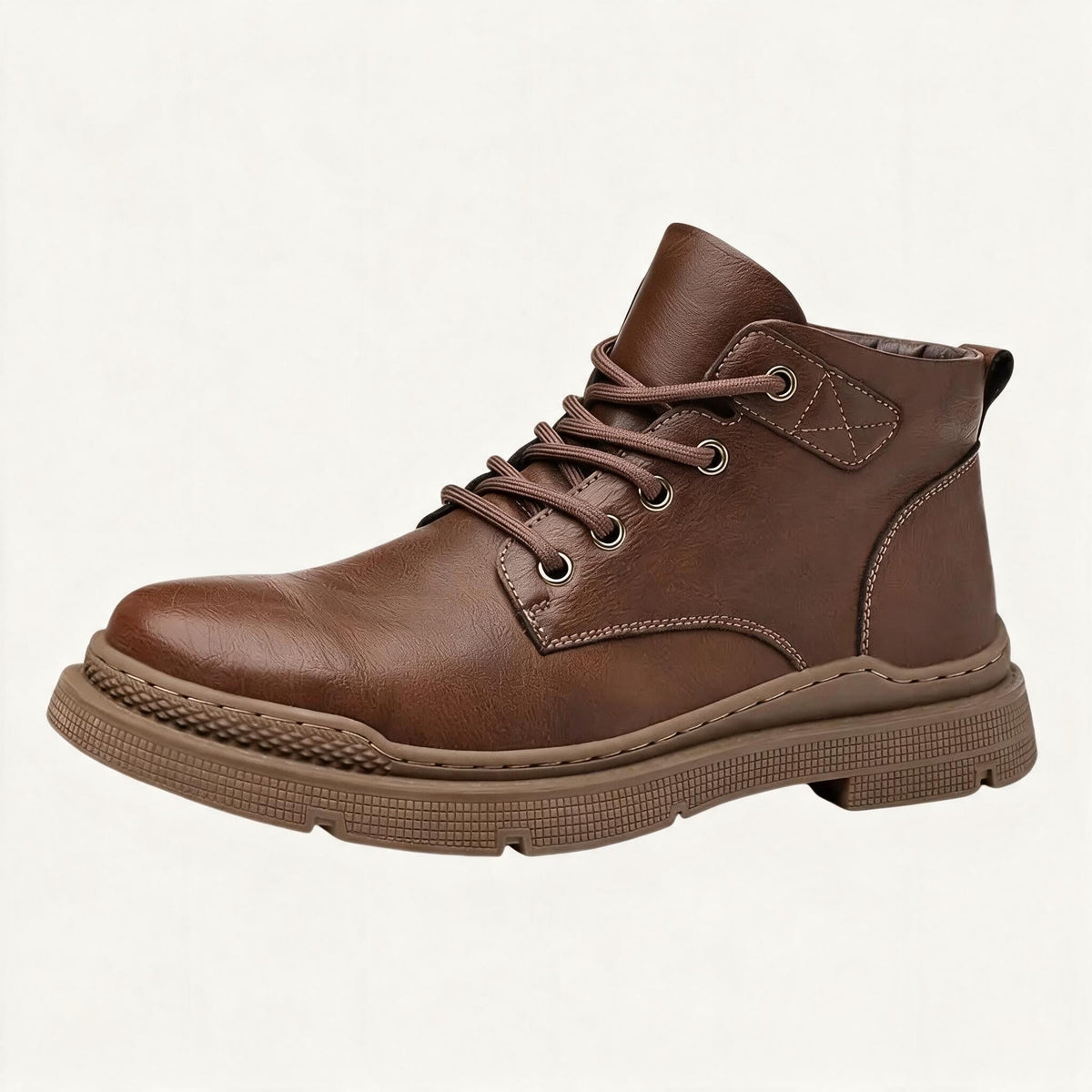The Silverfield Men’s Classic Lace Up Leather Ankle Snow Boots