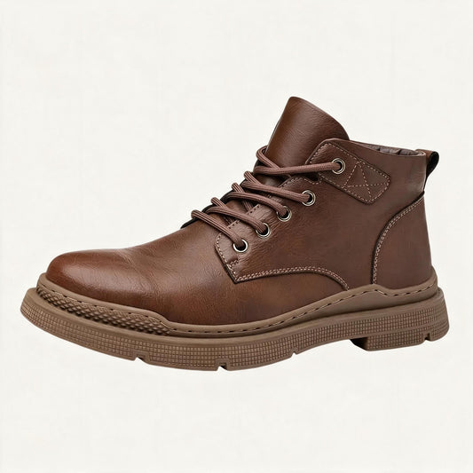 The Silverfield Men’s Classic Lace Up Leather Ankle Snow Boots