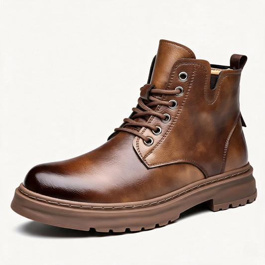 The Lipari Men’s Durable Non Slip Leather Ankle Boots