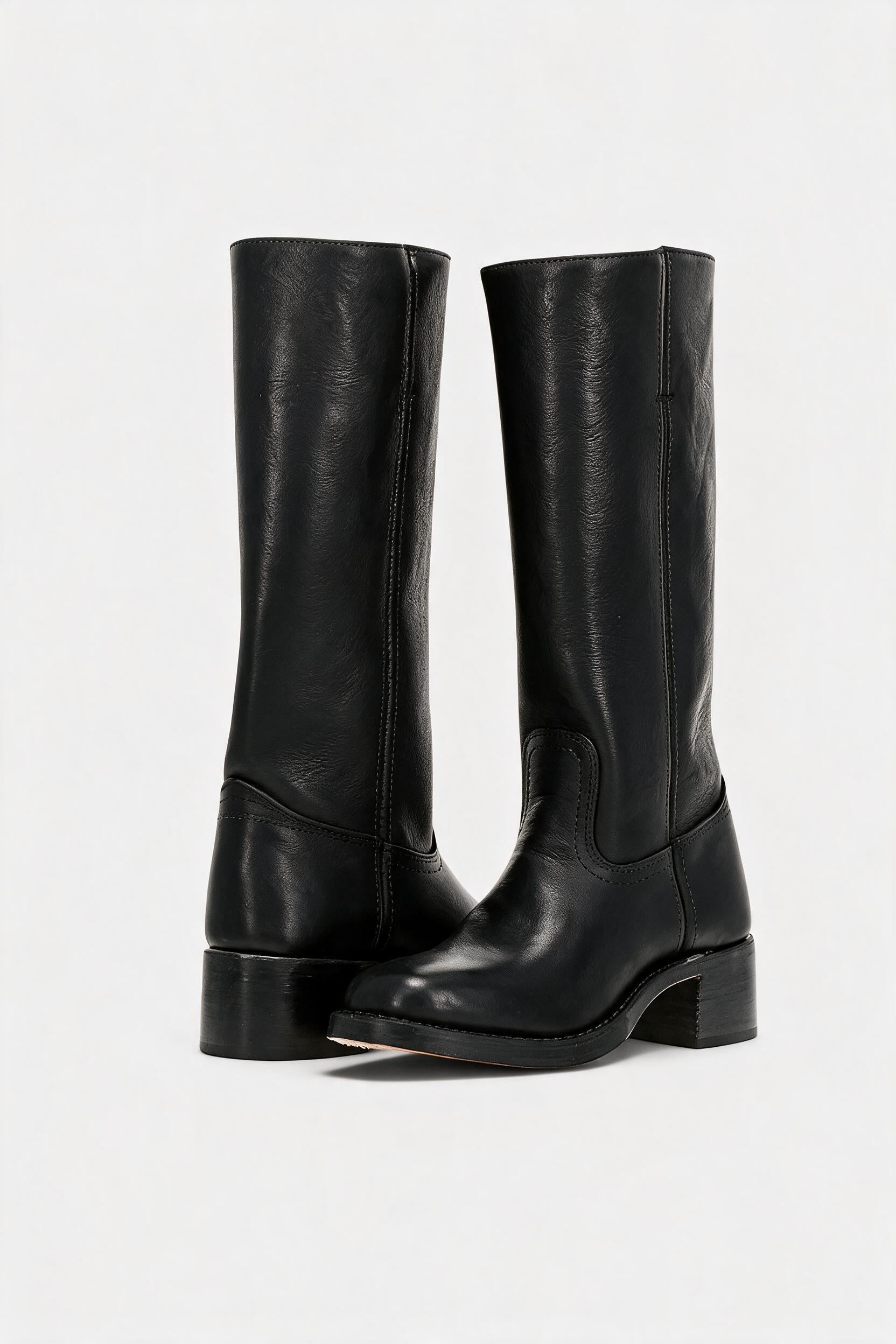 Bottes Hautes Clara en Cuir PU