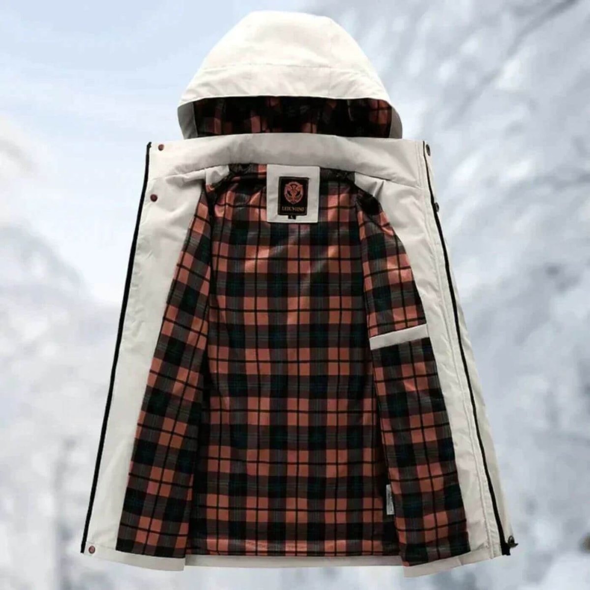 Alexander | Veste matelassée imperméable à capuche pour homme, parka coupe-vent pour extérieur — 3