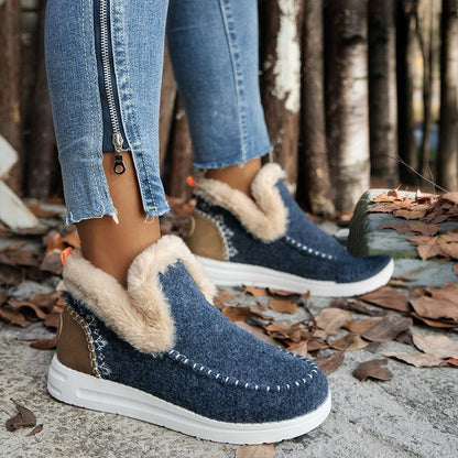 ❄️Bottines D’Hiver Femme Antidérapantes Avec Fausse Fourrure — 1