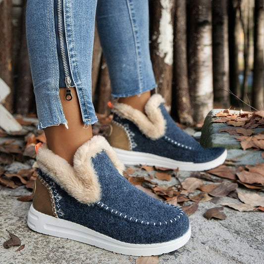 ❄️Bottines D’Hiver Femme Antidérapantes Avec Fausse Fourrure — 1
