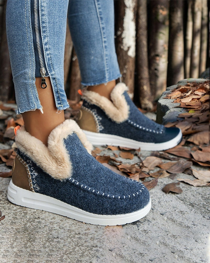❄️Bottines D’Hiver Femme Antidérapantes Avec Fausse Fourrure — 13